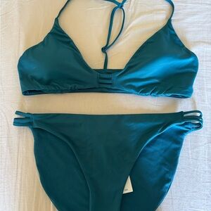 Roxy Deep Teal Bikini Set